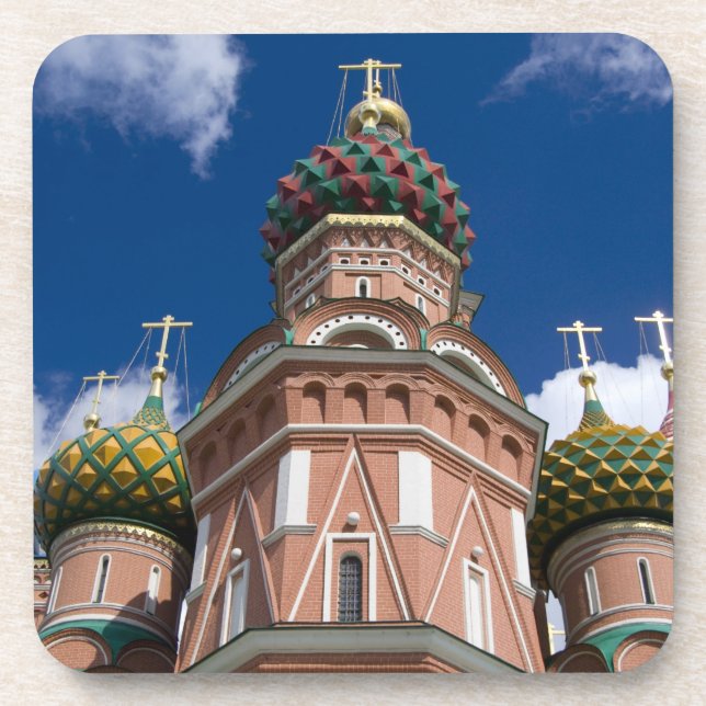 Posavasos Rusia, Moscú, Plaza Roja. St. Basil 2 (Frente)