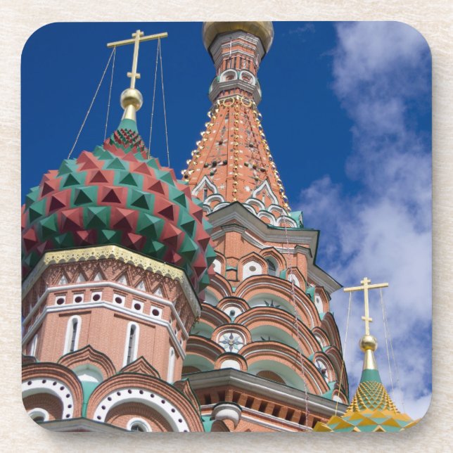 Posavasos Rusia, Moscú, Plaza Roja. St. Basil 5 (Frente)