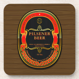 Posavasos Rústica del Oro Negro Rojo personalizar