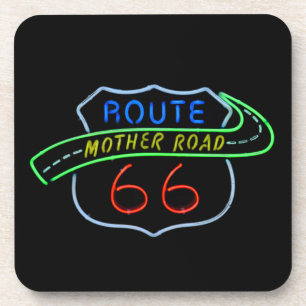Posavasos Ruta 66, La carretera madre, Rótulo neón