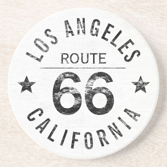 Posavasos Ruta de California de Los Ángeles 66 (Frente)