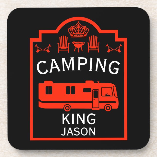 Posavasos RV Camping King USA (Frente)