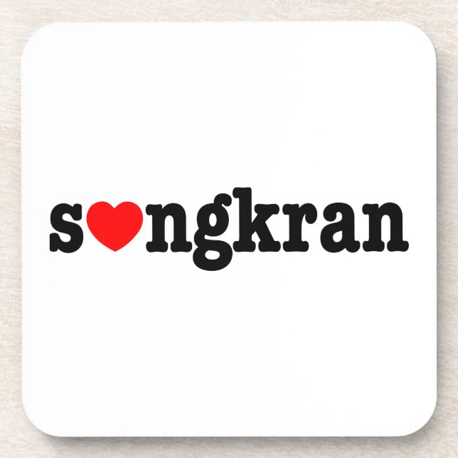Posavasos s ❤ ngkran ~ Heart (Love) Songkran (Frente)