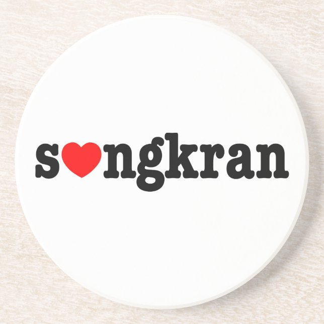 Posavasos s ❤ ngkran ~ Heart (Love) Songkran (Frente)