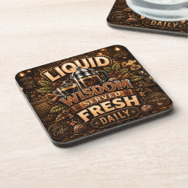 Posavasos Sabiduría Líquida Servida Fresca Diario