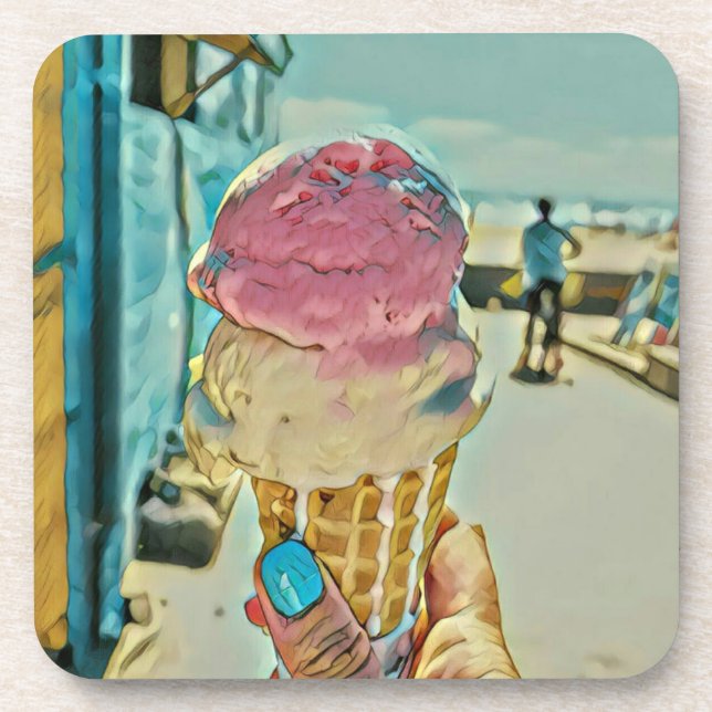 Posavasos Sabor de helado (Frente)