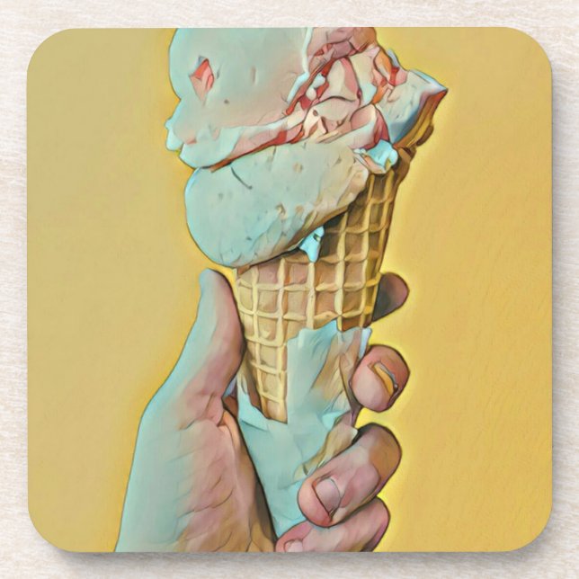 Posavasos Sabor de helado (Frente)
