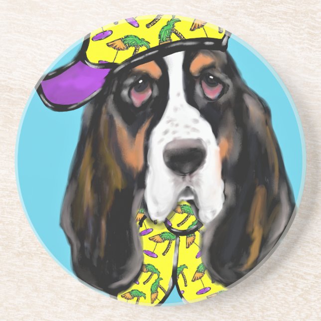 Posavasos Sabueso Basset (Frente)