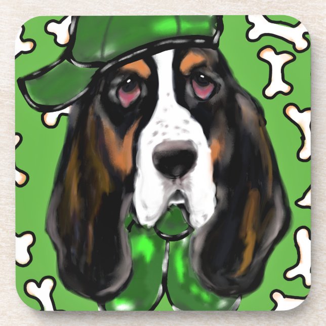 Posavasos Sabueso Basset (Frente)