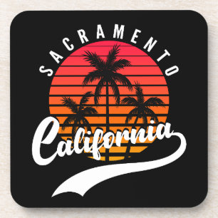 Posavasos Sacramento Retro Sunset Coaster