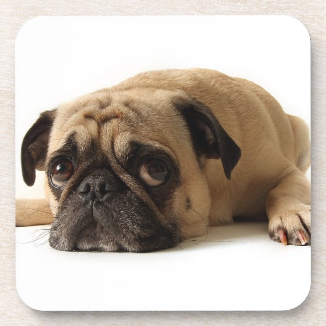 Posavasos Sad Pug (Frente)