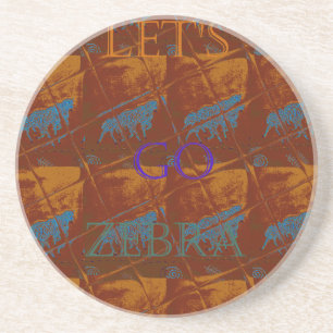 Posavasos Safari de Savannah dejemos ir a Zebra Hakuna Matat