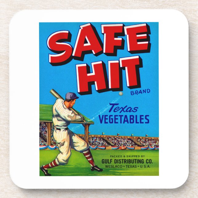 Posavasos Safe Hit Vintage Lable Art (Frente)