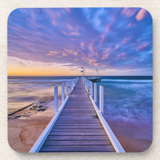 Posavasos Safety Beach Jetty Sunset
