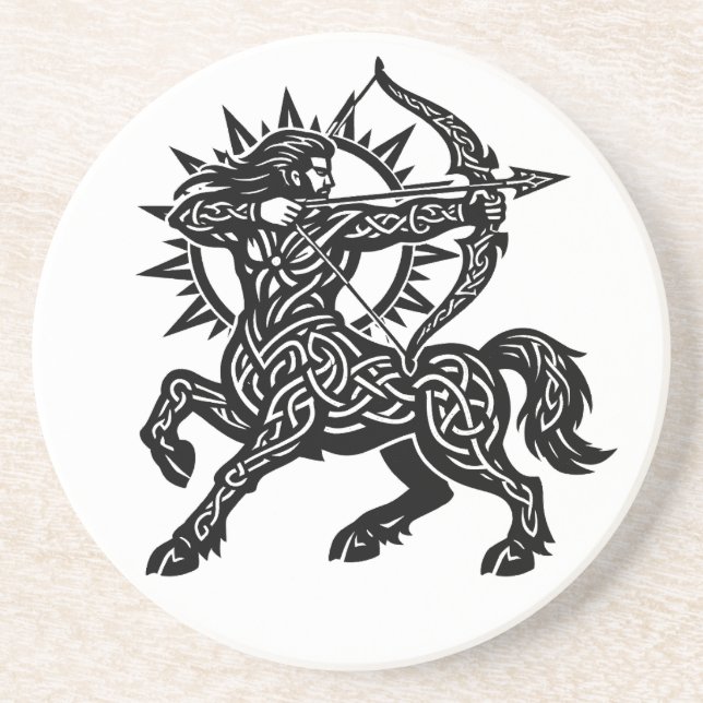 Posavasos Sagitario — El Arquero de BurnsInHell (Frente)