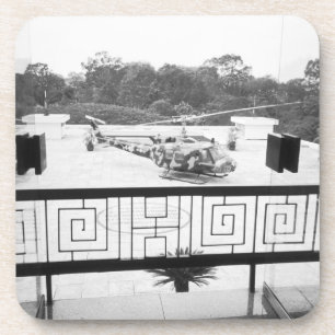 Posavasos Saigón HCMC Vietnam, helicóptero Huey
