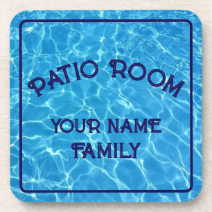 Posavasos Sala de patio personalizada