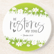 Salmo 23:3 Restaura mi alma Biblia Verse