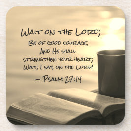 Posavasos Salmo 27:14 Espera al Señor, Biblia Verse