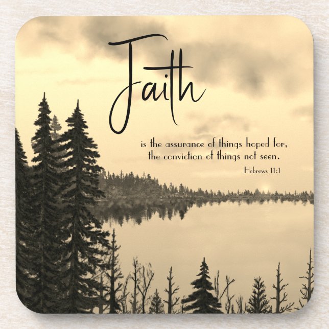 Posavasos Salmo 46:10 Permanecer y saber que soy fe de Dios (Frente)