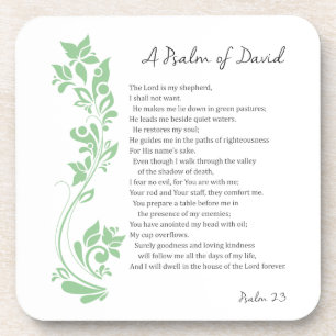 Posavasos Salmo de David El Señor es mi Pastor Versículo de 