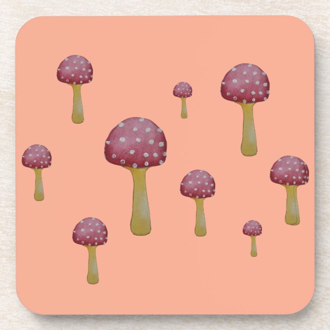 Posavasos Salmos rojos y blancos (Frente)