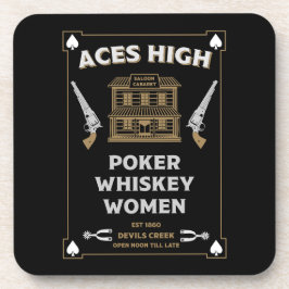 Posavasos Saloon de Cowboy American Frontier