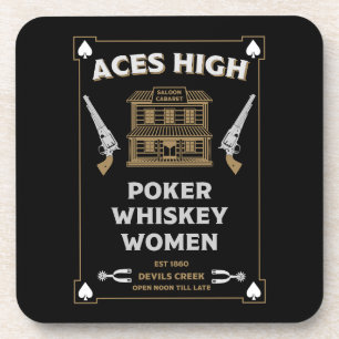 Posavasos Saloon de Cowboy American Frontier