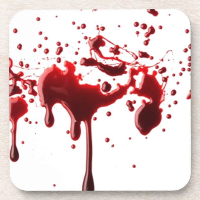 Posavasos salpicadura 3 de la sangre (Frente)