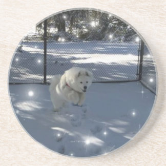 Posavasos Saltando Samoyen en montaña rusa