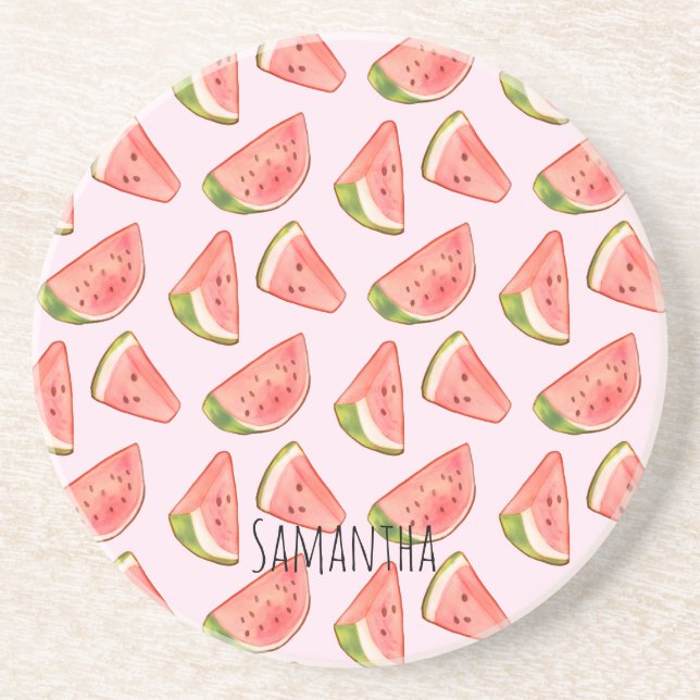 Posavasos Saltos de la sandía de verano (Frente)