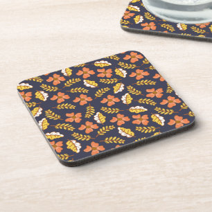 Posavasos Saltos de otoño cálidos con flores