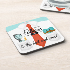 Posavasos Saludos especiales del Día del Padres al mejor pap