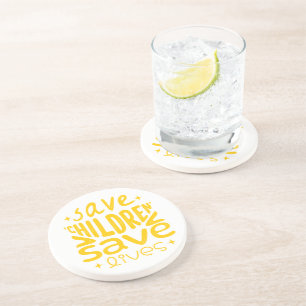 Posavasos Salven niños, salven vidas