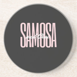 Posavasos samosa y chai T-Shirt reloj grande