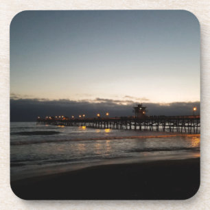 Posavasos san clemente pier noche océano california