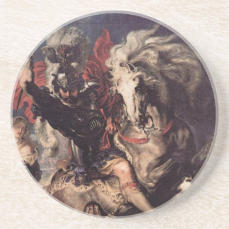 Posavasos San Jorge que lucha el dragón