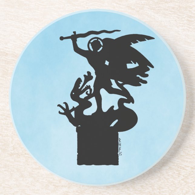 Posavasos San Miguel y Dragón (Frente)