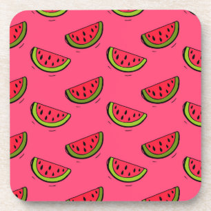 Posavasos Sandía del verano en modelo rosado
