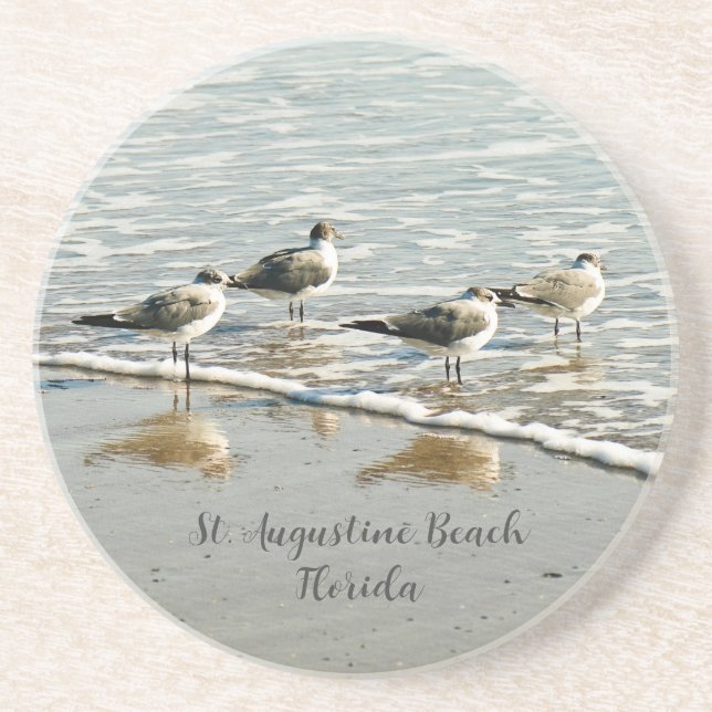 Posavasos Sandpipers en la montaña rusa costera (Frente)