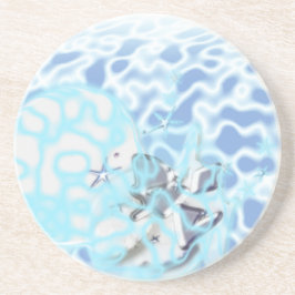 Posavasos Sandstone Coaster Abstract Wind