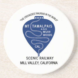 Posavasos Sandstone Coaster Crookedest Railway Mt Tamalpais
