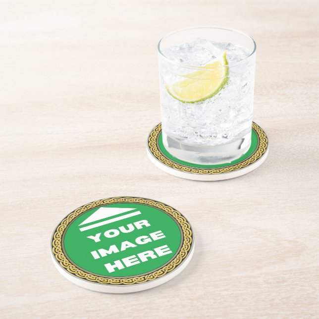 Posavasos Sandstone Coaster - Personalizado - Añadir imagen  (Lado)