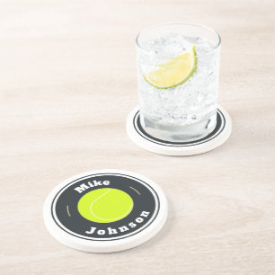 Posavasos Sandstone Coaster - Personalizado Tennis (añadir n