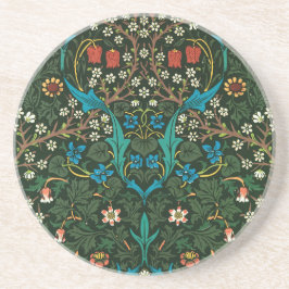 POSAVASOS SANDSTONE COASTER WILLIAM MORRIS "TULIPS" DESIGN