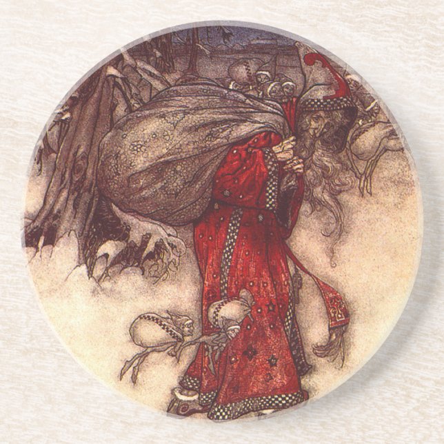 Posavasos Santa Claus Arthur Rackham (Frente)