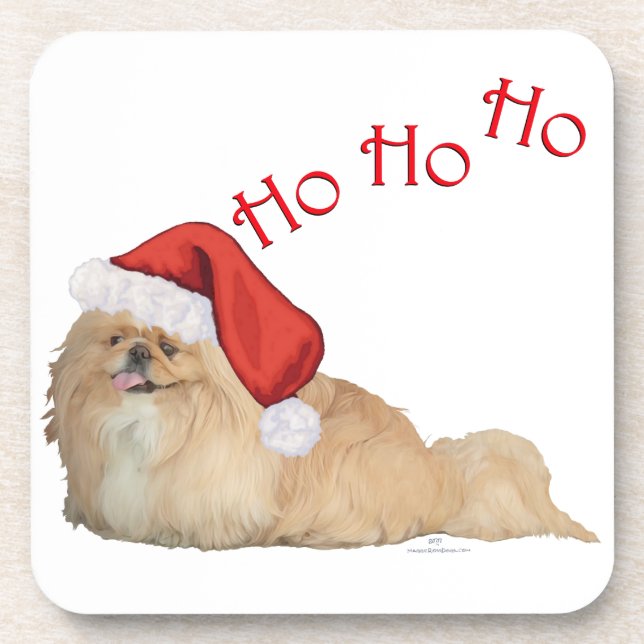 Posavasos Santa Claus de Pekingese (Frente)