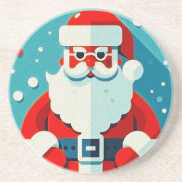 Posavasos Santa Claus festivo