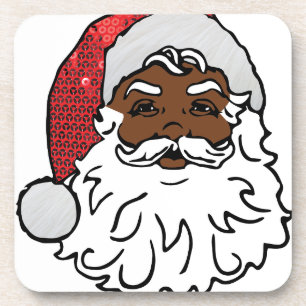 Posavasos santa claus negro