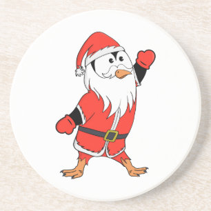 Posavasos Santa Claus Penguin lista para Navidades